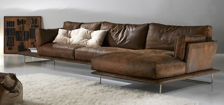 Sofa z pravej polomáčanej kože Vessel